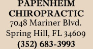 Papenheim Chiropractic Spring Hill FL Chiropractor
